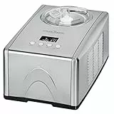 Profi Cook Eismaschine PC-ICM 1091 N, 2-in-1 Eiscreme- und Joghurt-Maker im Edelstahl-Gehäuse, Ice-Maker für Eiscreme, Frozen-Joghurt und Sorbet, inkl. Rezept-Vorschläge, edelstahl