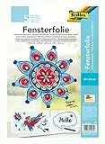 folia 450230/5 - Fensterfolie farblos, selbsthaftend, ca. 23 x 33 cm, 5 Bogen - ideal als Vorlagebogen für Fensterbilder, Window Color