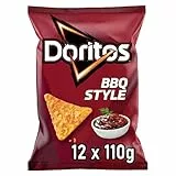 Doritos Barbecue - Tortilla Chips mit BBQ Geschmack - Herzhafter Barbeque Snack zum Knabbern aus Mais (12x110g)