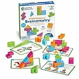 Learning Resources STEM Explorers Brainometry, ab 5 Jahren, Logikspiel für Kinder, fördert räumliches Denken & Mint-Kompetenzen, 3D-Knobelspiel mit 10 Aufgaben & 34 Teilen