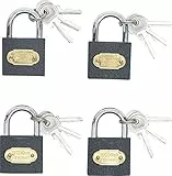 BGS Diy 85164 | Vorhängeschloss-Satz | gleichschließend | Typ L | 35mm | 4-tlg.