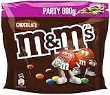 M&M’s Chocolate Großpackung Schokolade, Knackige Schokolinsen mit bunter Zuckerhülle als Süßigkeiten, Party-Mix, 1 x 800 g