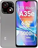 ZTE Blade A35e, Android-Handy,Smartphone ohne Vertrag: 2GB+64GB Speicher, Silvery Gray, 5000 mAh Batterie & 6.52' HD+Display