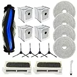 Staubsauger-Ersatzteil-Set für ECOVACS für Deebot für Mini-Roboter, inklusive Hauptbürste, Seitenbürste, Wischtuch, Staubbeutel und Filter