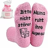 Weihnachtsgeschenke für Mama, 39-42 Lustige Socken,Geschenke für Mama Oma, Geschenk für Frauen zum Muttertag Geburtstag Weihnachten