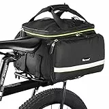 WESTGIRL Fahrradgepäcktasche, 35L doppelseitig, wasserdicht, Satteltasche, langlebig, für den Rücksitz, mit verstellbarem Schultergurt