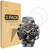 Mr.Shield Schutzfolie Kompatibel mit GLONHI K59 Pro/SIEMORL ST19 / LIGE ST19 / ESFOE ST19 / LIGE K59, K59 / ST19 1.43' Smartwatch [3 Stück] Schutzglas Schutzglasfolie 9H Härte
