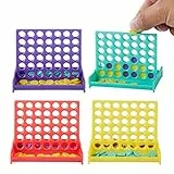 THE TWIDDLERS 24 Mini Vier Gewinnt Brettspiele - Mitgebsel Kindergeburtstag Jungen Mädchen, Mitbringsel Gastgeschenke Tombola Preise Schulklasse, Reisespiele Strategie Geduldsspiel