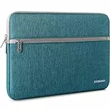 DOMISO 14-15 Zoll Laptop Hülle Tasche Universell für 15-Zoll MacBook Air M2 M3 M4, 15-Zoll Microsoft Surface Laptop 7th Edition (Copilot+ PC)/6/5/4/3, Wasserabweisende Schutzhülle, Grünblau