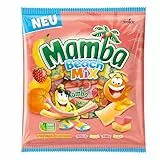 Mamba Beach Mix – 1 x 160g – Fruchtige Kaubonbons mit Mamba Beach Surfer, Mamba Beach Sticks & Mamba Beach Bites – Fruchtgummi Mix einzeln verpackt