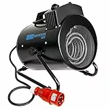 Güde, Elektroheizer, GEH 5000 R, 5000 W / 400 V Starkstrom, Thermostat & Überhitzungsschutz, 85131, Blau