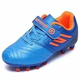 Mitudidi Fußballschuhe Jungen Fussballschuhe Kinder Turnschuhe Stollenschuhe Trainingsschuhe Kinderschuhe Multinocken Sportschuhe Laufschuhe Outdoor rutschfest Atmungsaktiv Blau 29