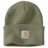 Carhartt Unisex Knit Cuffed Beanie (Closeout) Hat, Dusty Olive, Einheitsgröße
