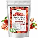 EWL Naturprodukte gefriergetrocknete Erdbeeren 100g, vegan, Erdbeeren gefriergetrocknet in Deutschland abgefüllt