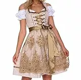 Lifos 0220 Dirndl Germandress 3Tlg. Oktoberfest Gr.34 bis 52 !ORIGINAL (0600Khaki, 38)
