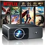Smart Beamer 4K - [Kompatibel mit Netflix & Dolby Audio] 1000 ANSI Autofokus & 6D Trapezkorrektur, TOPTRO Beamer 4K Heimkino WiFi 6/Bluetooth Full HD 1080P HDR10 Outdoor Projektor für Handy