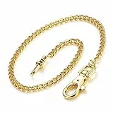 BOSHIYA Taschenuhrenkette Gold Hummerverschluss Vintage Albert Weste Kette Taschenuhrenketten für Männer mit Box