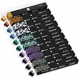 NESPRESSO ORIGINAL Espresso & Lungo Auswahl 100 Kaffeekapseln | Arabica & Robusta Kaffee | Helle bis dunkle Röstung