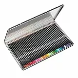 BIC Intensity Premium holzgefasste Buntstifte mit wischfester Mine, um mit Farbmischungen und Schattierungen zu experimentieren – Mehrfarbig, 36er Metallbox