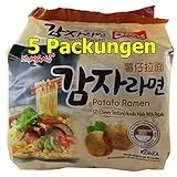 Samyang Potato Ramen Instant Nudeln 5er Pack (5 x 120g) Kartoffelnudeln Suppe