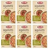 6x Barilla Legumotti Lenticchie Rosse e Piselli Rote Linsen und Erbsen Reich an Eiweiß und Ballaststoffen Glutenfrei 300g