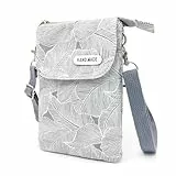 dogmoon Handytasche Zum Umhängen, Handy Umhängetasche Damen, Leichte Crossbody Umhängetasche, Handy Tasche Damen Multifunktionale Damen Handytasche Mit Schultergurt für Alltag Schule Einkauf (Grau)