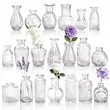 BTSD-home 20 Stück Blumenvase Set, Kleine Vasen für Tischdeko mit elegantem Design, robust zur Hochzeitsdeko, Tischdeko und Party Deko