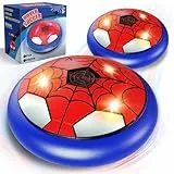 POPERFUN Air Power Fußball mit LED, Hover Fussball Indoor Spielzeug Kinder Geschenk für 3 4 5 6 7 8 9 10 11 12 Jahre alte Jungen Mädche, Hover Fußball Geburtstag (2 Stück)