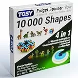 TOSY Magnet Fidget Spinner Glow – 3in1 Spielzeug: Verwandelbarer Fidget Spinner mit 136 Magneten, Unendlichkeitswürfel, 2x2 Puzzle-Würfel für Anfänger, Leuchtend, Geburtstags- und Ostergeschenk
