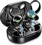2026 Bluetooth Kopfhörer Sport, Kopfhörer Kabellos Bluetooth 5.4 Hi-Fi Stereo, 50 Std In Ear Kopfhörer mit ENC Noise Cancelling und 4 HD Mics, LED-Anzeige, IP7 Wasserdicht Kabellose Ohrhörer mit USB-C