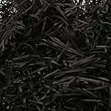 50g Geschreddertes Papier,Geschreddertes Papier Füllmaterial Für Pakete, DIY Füllmaterial,Raffia Hamper Shreds,Füllung Geschenkbox Dekorations Party Supplies,Schwarz