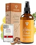 Heldengrün® Raumspray Zitrone 'Lebensfreude' [ECHTE BIO-ÖLE] Dermatologisch getestet - Bio Raumduft für lebendige Frische - Textil Duftspray mit Zitrus & Zedernholz