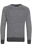 Blend BHGandolf Herren Strickpullover Feinstrick Pullover mit Rundhalsausschnitt 100% Baumwolle Regular fit, Größe:M, Farbe:Black (70155)
