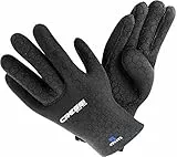 Cressi Neoprenhandschuhe High Stretch, Schwarz/Logo Blau, XL