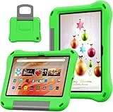 DJ&RPPQ 10inch Tablet-Schutzhülle für Kinder, Schutzhülle für Tablets mit 10 und 10 Plus 2023/2021, Stoßfester Griff und Ständer. Grün