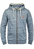 !Solid SDCraig Herren Sweatjacke Kapuzenjacke Hoodie mit Kapuze Kordelzug Reißverschluss Kängurutasche Baumwollmischung Regular fit, Größe:M, Farbe:Insignia Blue (1991)