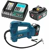 Powarobor Akku Kompressor Kompatibel mit Makita mit 2 Stück 18V 5.5Ah Akku und Ladegerät