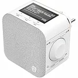 Hama Steckdosenradio DAB+/DAB Digitalradio klein (Plug in Radio mit DAB/DAB Plus/FM/Bluetooth/AUX, Radio-Wecker, beleuchtetes Display, geeignet für die Steckdose) Steckdosen-Radio weiß 00054871