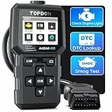 TOPDON OBD2 Diagnosegerät, AL400 Auto Auslesegerät OBD-II Diagnosewerkzeuge mit 10 OBD2-Funktionen für Alle Fahrzeuge Kompatibel mit OBDII EOBD CAN Protokoll, PC Update，AL400