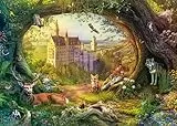 Schmidt Spiele 58878 Märchenschloss im Waldzauber, 1000 Teile Puzzle
