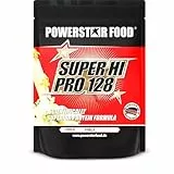 Powerstar SUPER HI PRO 128 | Mehrkomponenten Protein-Pulver Vanilla 1kg | Höchstmögliche Verwertbarkteit | Eiweiß-Pulver mit 80% Protein i.Tr. | Protein-Shake zum Muskelaufbau & Low Carb