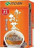 ITO EN Oi Ocha Hojicha – Ungesüßter, gerösteter grüner Tee aus Japan in Teebeuteln à 1,6 g (20 Stück pro Packung) – 1 x 32 g