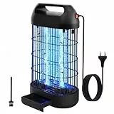 Insektenvernichter Elektrischer 18W Mückenlampe UV-Licht Mückenfalle Doppelelektrogitter LED Fliegenfalle Elektrisch Effektive Moskitoschutz Lampe für Innen, Küche, Schlafzimmer, Wohnzimmer