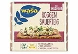 Wasa Knäckebrot Roggen Sauerteig - Knuspriges Roggenknäckebrot - 12er Pack (12 x 235g)