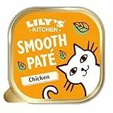Lily’s Kitchen Aus Natürlichen Zutaten hergestellt Feine Pastete Hühnchen Ausgewachsen Nassfutter für Katzen 19 x 85 g Schale