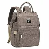 Pomelo Best Baby Wickelrucksack stylische Wickeltasche Rucksack mit Wickelunterlage multifunktional wasserabweisend Große Kapazität Rucksack für unterwegs