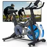 WENOKER Heimtrainer Fahrrad 2026 mit App, Leises Ergometer Heimtrainer mit Magnetwiderstand & LCD-Display, Spinning Bike Indoor bis 160KG, Fitnessbike für Zuhause
