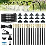 Forever Speed 360° Automatische Bewässerungssystem Garten, Tröpfchenbewässerungsbausätze mit Verstellbar Düsen Gartenbewässerung für Garten, Gewächshaus, Balkonpflanzen, Landschaftsgestaltung (15m)