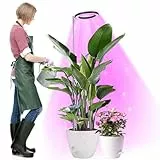 Pflanzenlampe LED, Vollspektrum Pflanzenlicht für Zimmerpflanzen, Höhenverstellbares LED- Pflanzenwachstumslampe mit Zeitschaltuhr 3/9/12 Std für Große Kleine Pflanzen,3 Lichter Modi und 10 Helligkeit