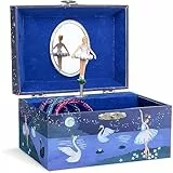 Jewelkeeper - Schmuckschatulle für Mädchen mit Musik und sich drehender Ballerina, Glitzerdesign - Schwanensee Melodie